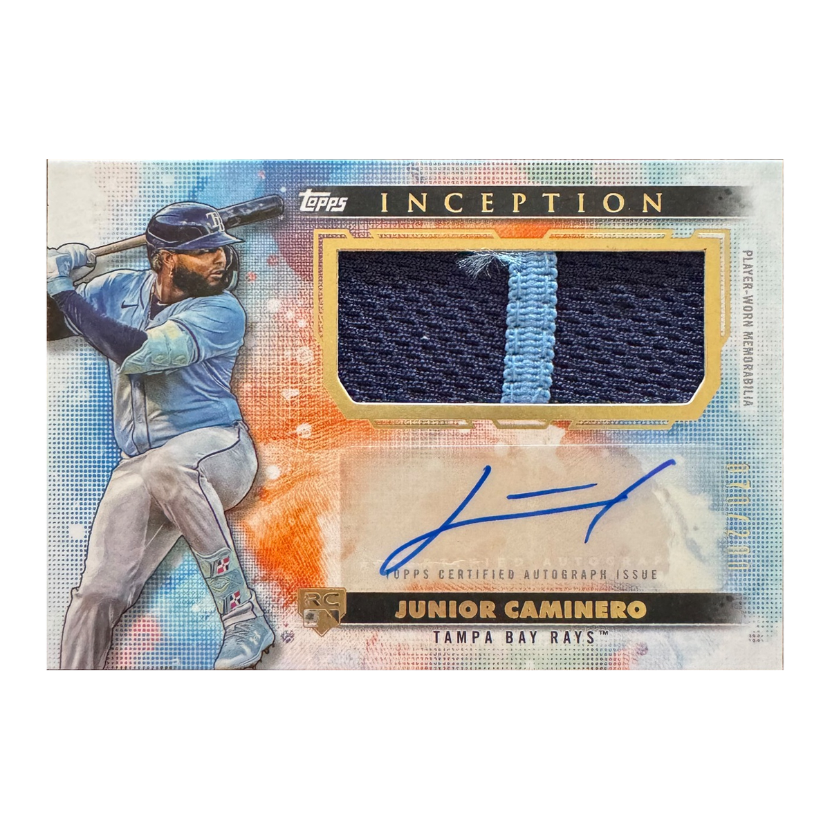2024 Topps Inception Autograph Patch Junior Caminero